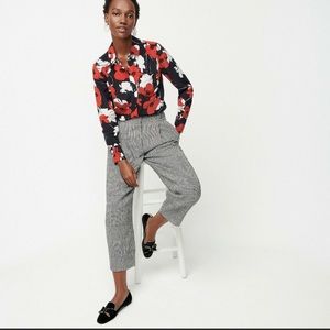 J crew floral silk shirt, size 00